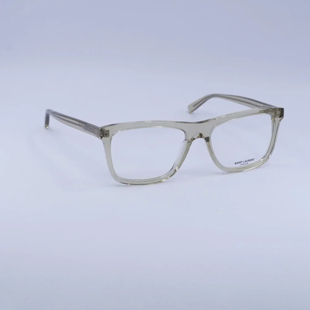 🕶️ New Saint Laurent SL481 003 Eyeglasses - Transparent Yellow Frame 55mm